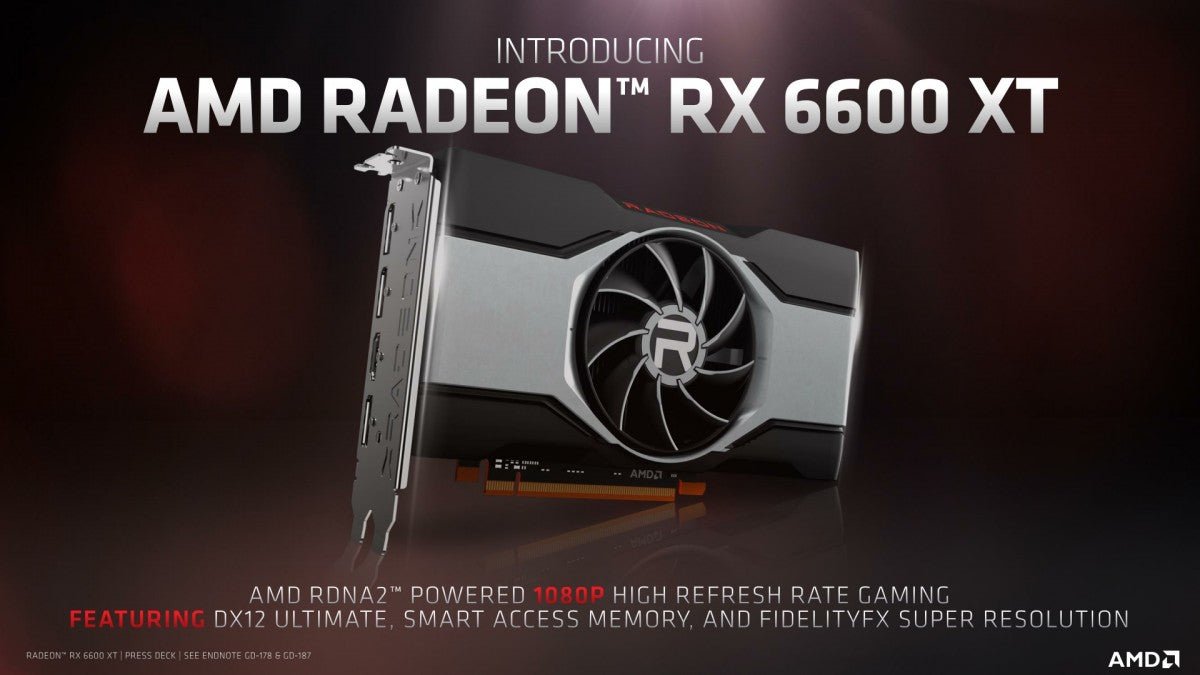 AMD Radeon RX 6600 XT Graphics Card Sets New Standard for High-Framerate, High-Fidelity 1080p PC Gaming - Vektra Computers LLC AMD Radeon RX 6600 XT Graphics Card Sets New Standard for High-Framerate, High-Fidelity 1080p PC Gaming - Vektra Computers LLC